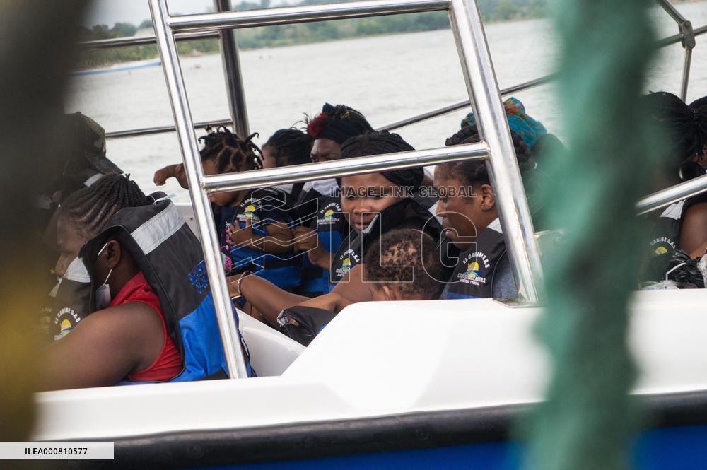 Migrants Try To Pass Colombia-Panama Border