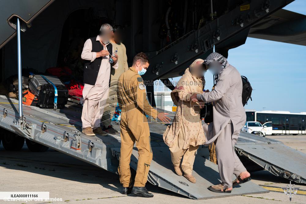 Afghan Refugees Arrive At Charles-de-Gaulle Airport - Paris