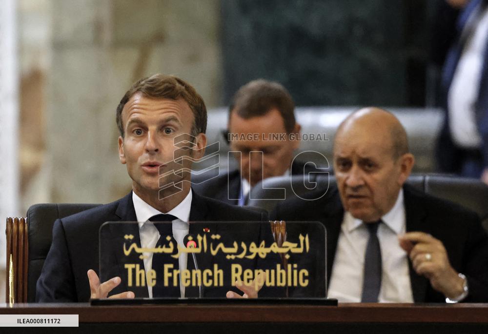 French President Emmanuel Macron in Baghdad - Iraq