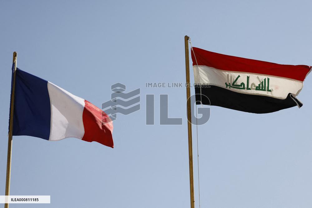 French President Emmanuel Macron in Baghdad - Iraq