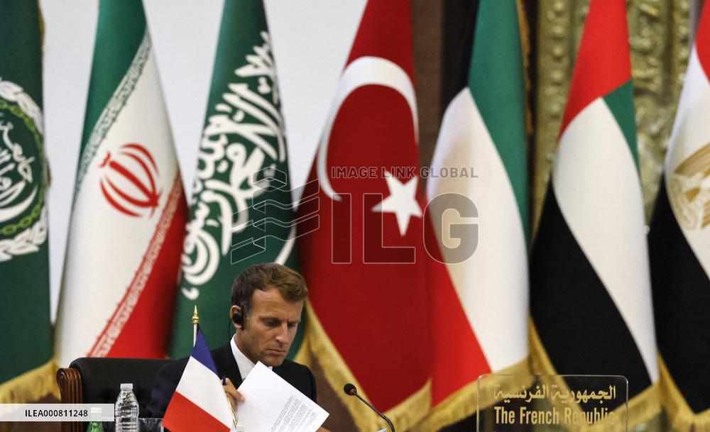 French President Emmanuel Macron in Baghdad - Iraq