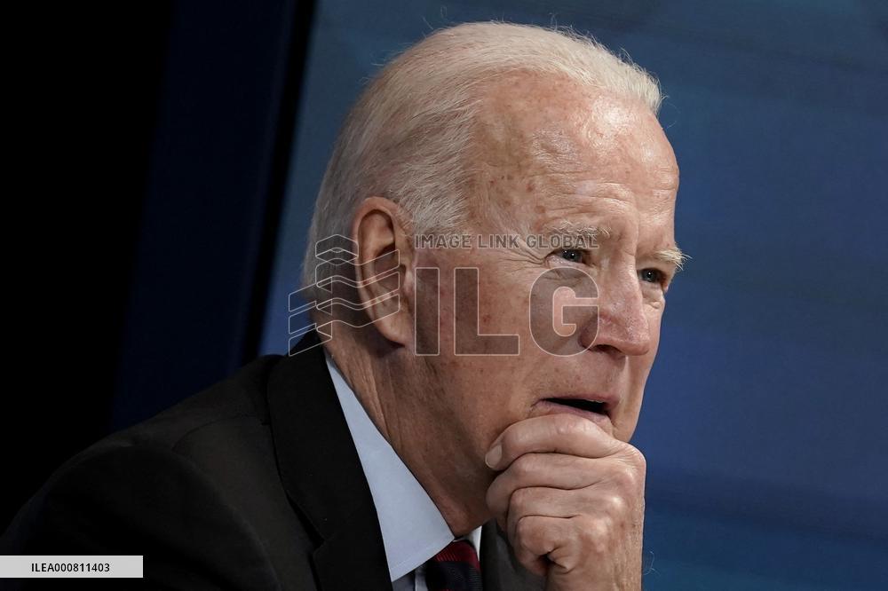Joe Biden virtual meeting on Hurricane Ida - Washington