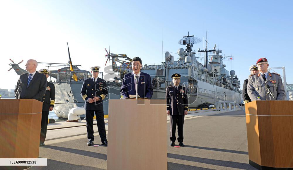 German navy frigate Bayern at Tokyo port