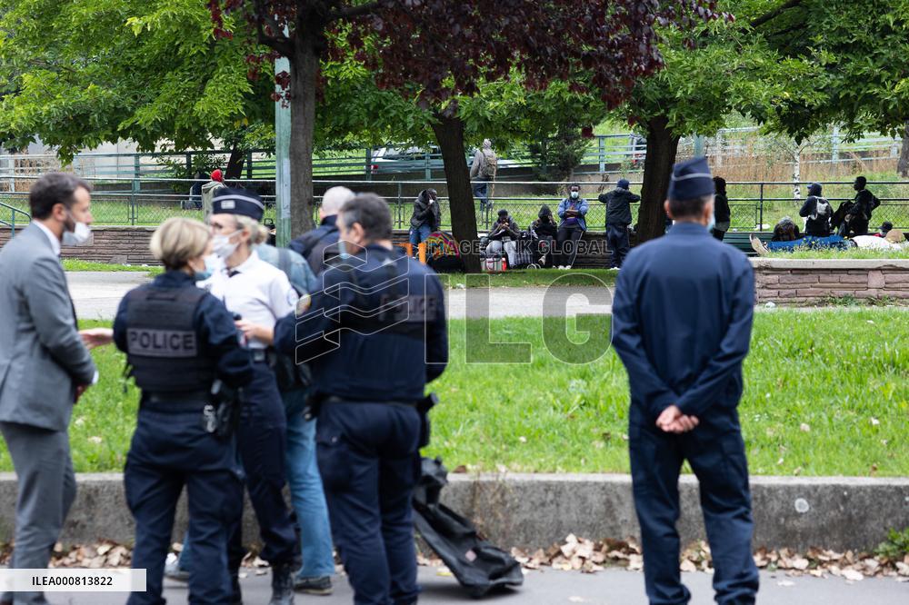 Police Operation To Expell Crack Users In Eole Gardens District