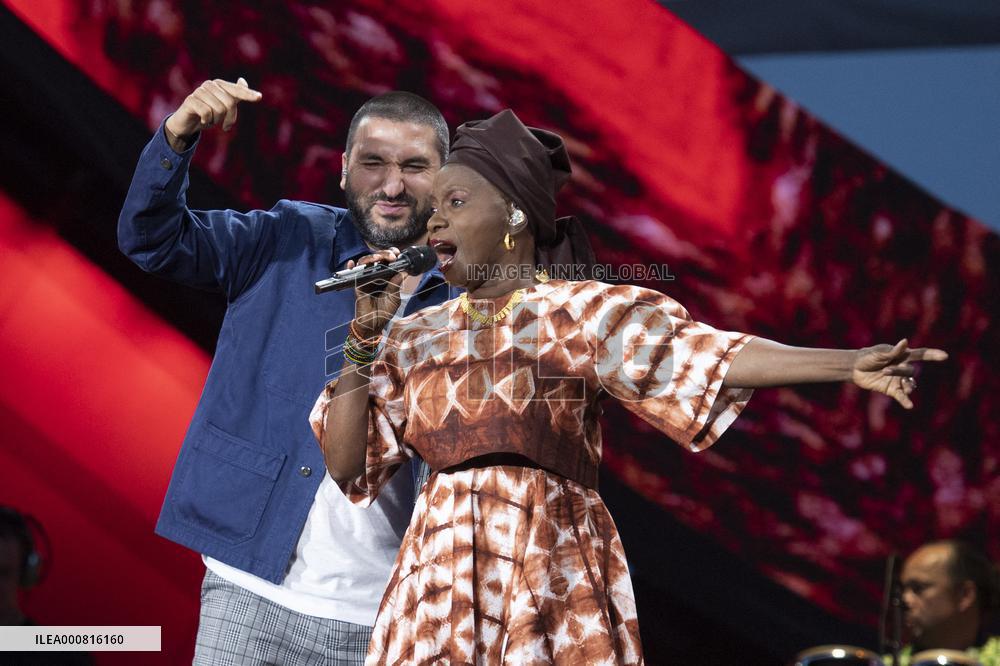 Global Citizen Live Paris - Angelique Kidjo and Ibrahim Maalouf