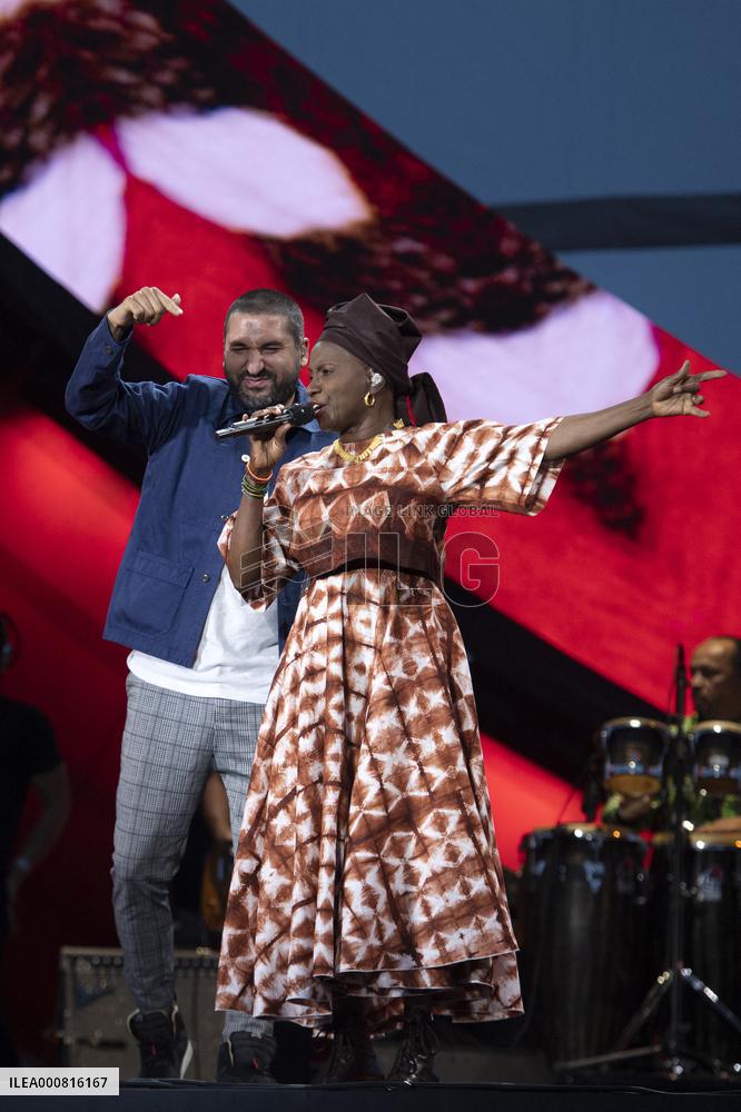 Global Citizen Live Paris - Angelique Kidjo and Ibrahim Maalouf
