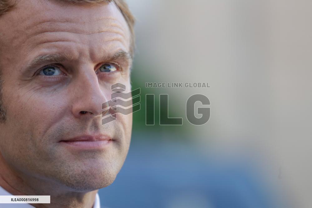 President Macron At The Elysee Palace - Paris