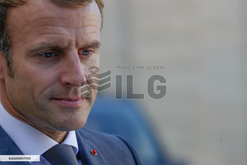 President Macron At The Elysee Palace - Paris