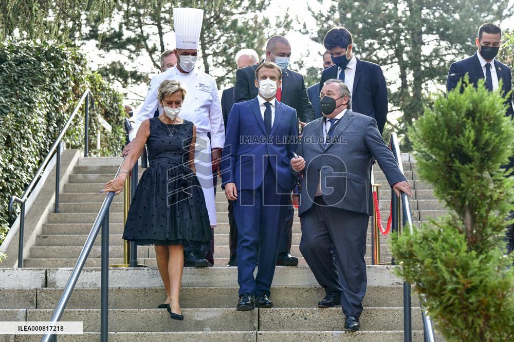 President Macron Visits SIRHA Fair - Lyon