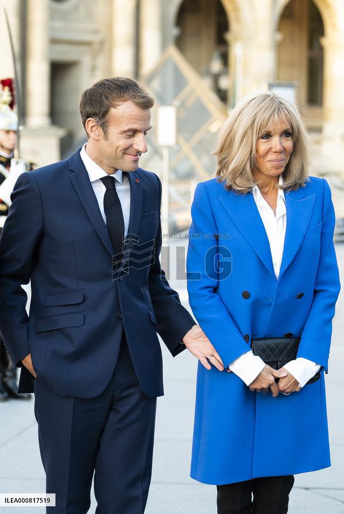 Emmanuel Macron and Greek prime Minister - Paris