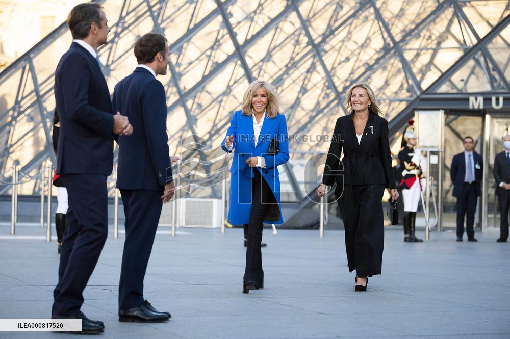 Emmanuel Macron and Greek prime Minister - Paris