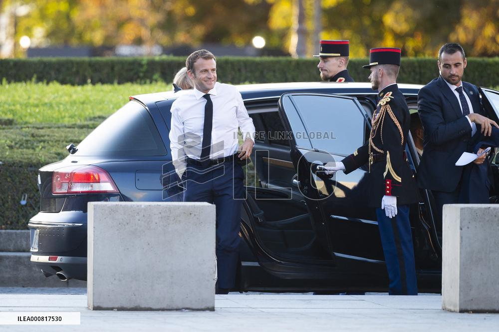 Emmanuel Macron and Greek prime Minister - Paris