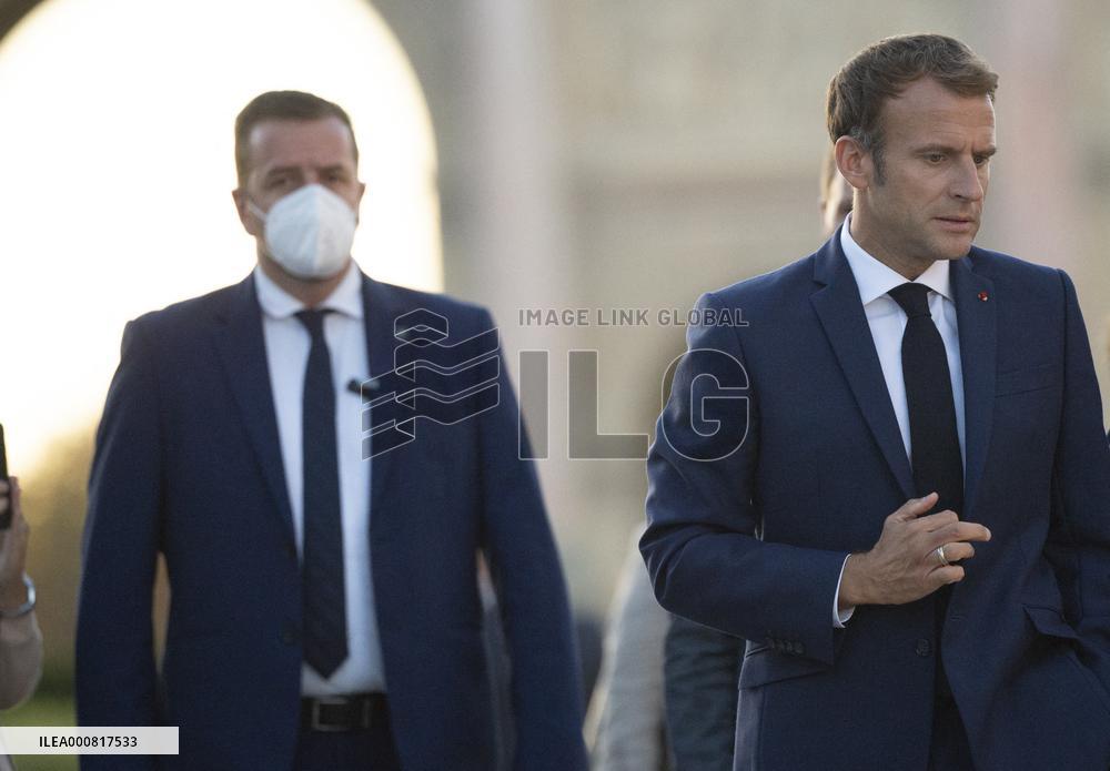 Emmanuel Macron and Greek prime Minister - Paris