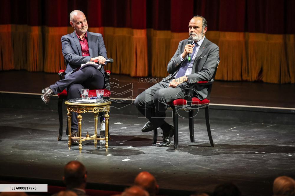 Edouard Philippe Takes Part In A Discussion Event - Liege