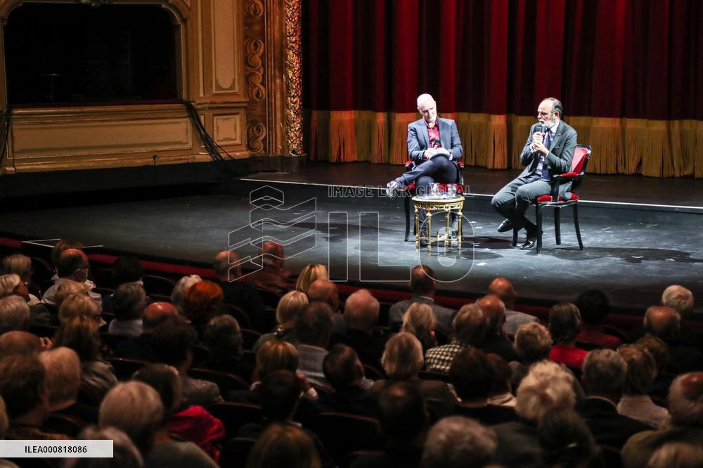 Edouard Philippe Takes Part In A Discussion Event - Liege