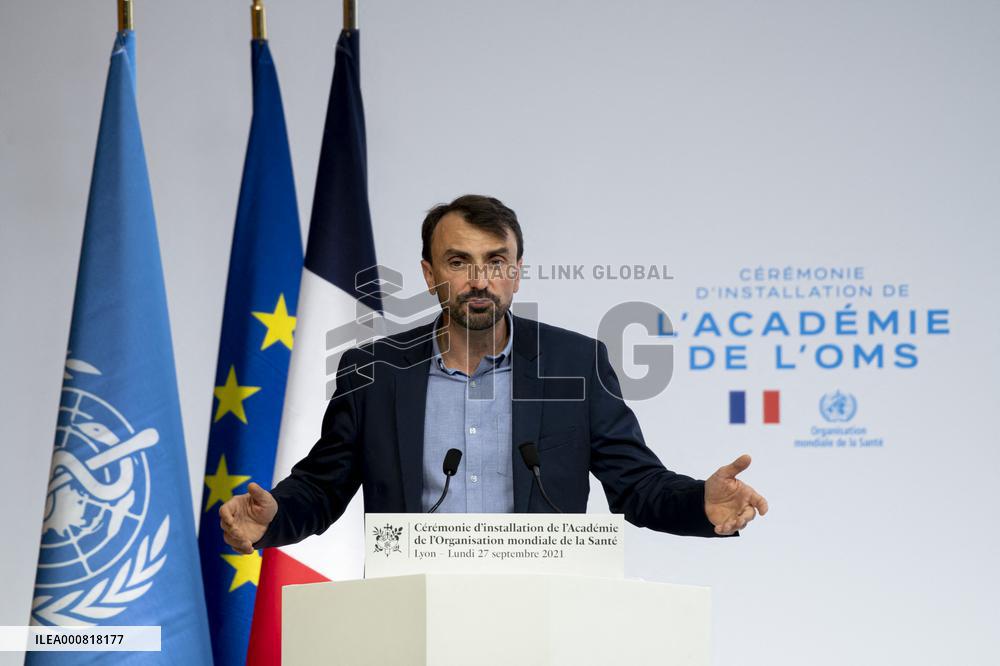 President Macron At The Opening Of The WHO Academy - Lyon