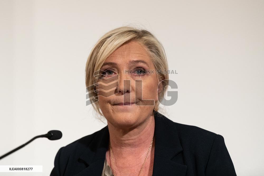 Marine Le Pen Immigration Referendum - Paris