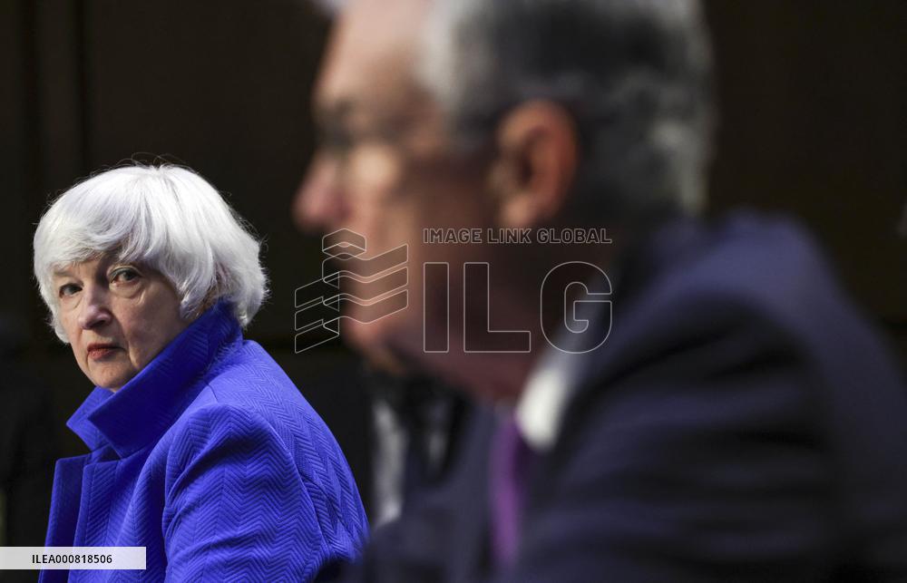 Secretary Yellen And Chairman Powell Testify on Capitol Hill - Washington