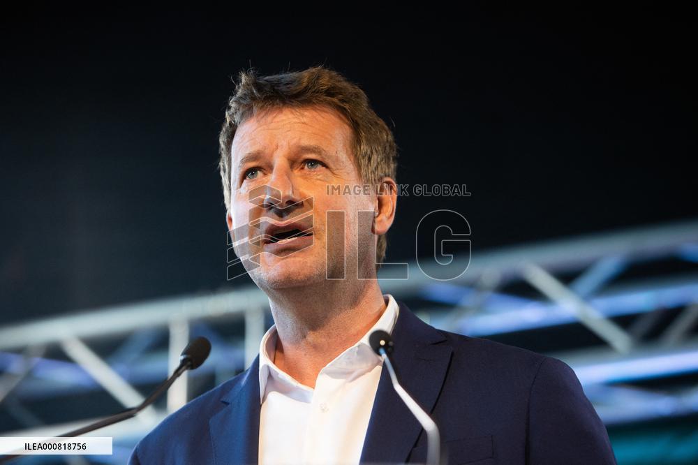 Yannick Jadot speech after winning the EELV primary - Pantin