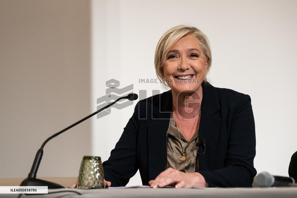 Marine Le Pen Immigration Referendum - Paris