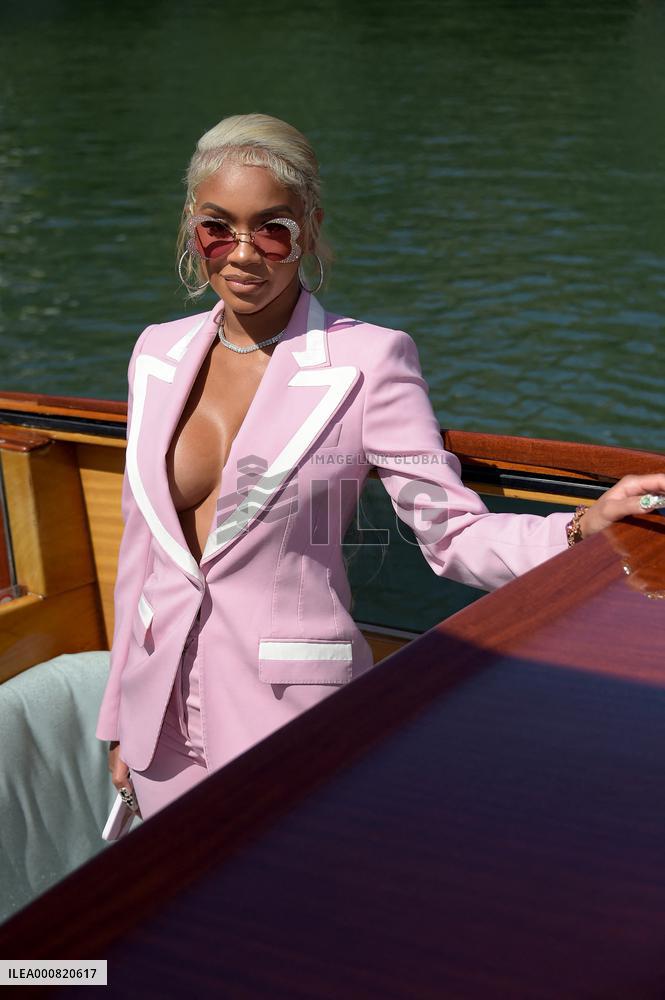American rapper Saweetie in Venice