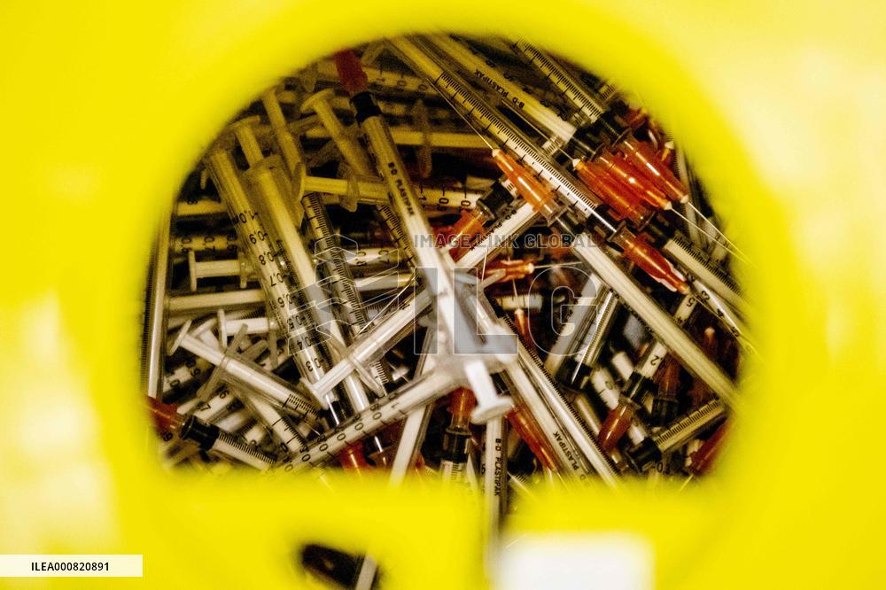 Illustration of Vaccination Center - Netherlands