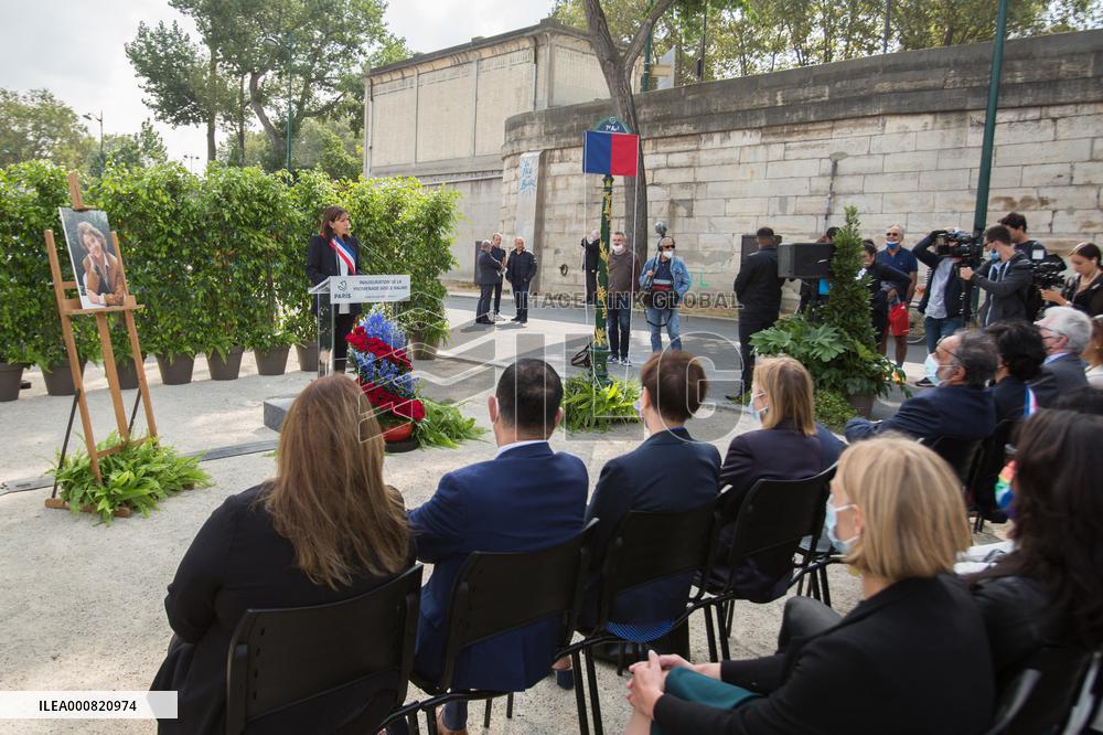 Inauguration Of The Promenade Gisele Halimi - Paris