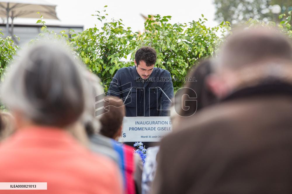 Inauguration Of The Promenade Gisele Halimi - Paris