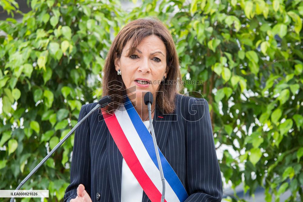 Inauguration Of The Promenade Gisele Halimi - Paris