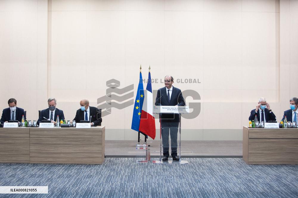 Jean Castex speech to european abassadors - Paris