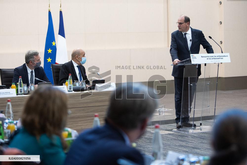Jean Castex speech to european abassadors - Paris