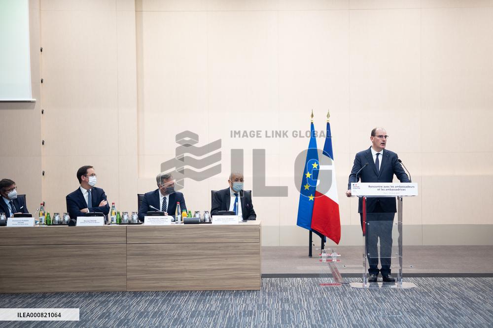 Jean Castex speech to european abassadors - Paris