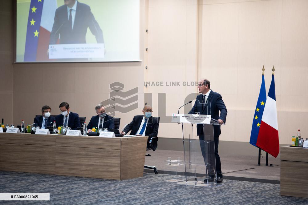 Jean Castex speech to european abassadors - Paris