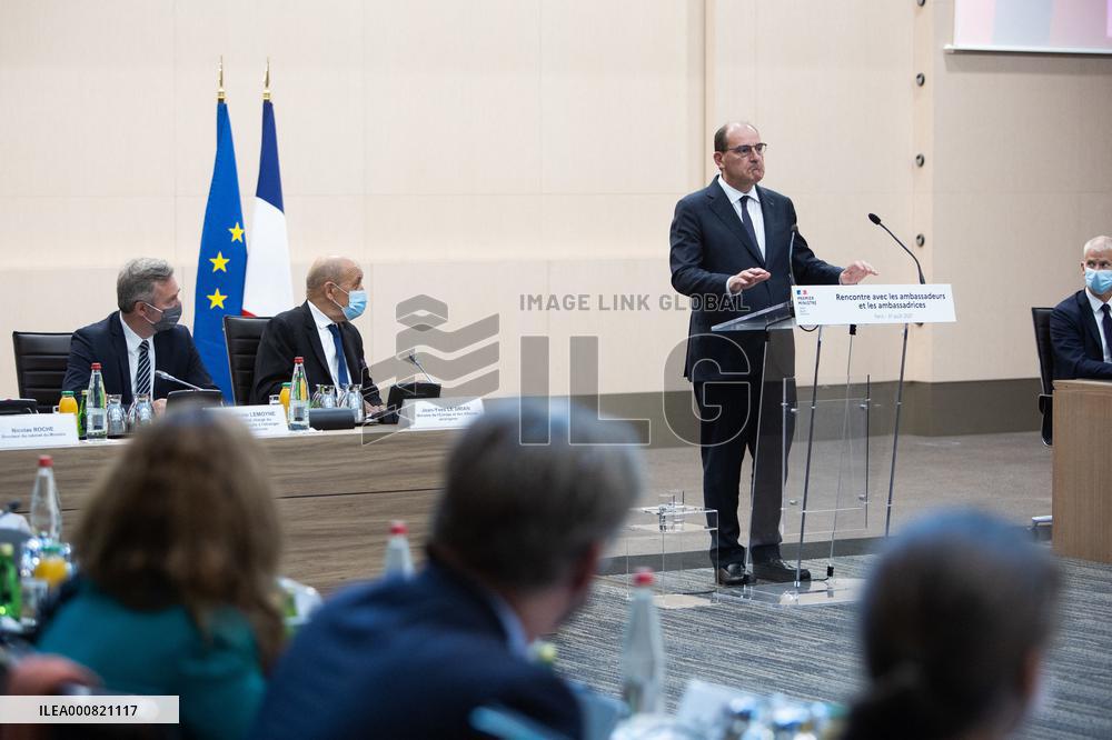 Jean Castex speech to european abassadors - Paris