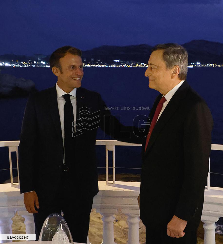 Macron And Draghi Have Dinner - Marseille