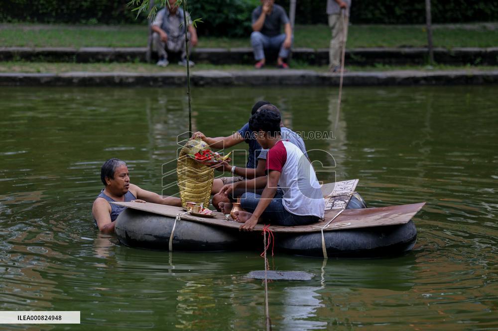 Naag Panchami festival or Snake worship festival being observed