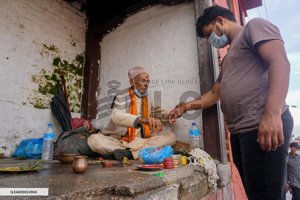 Janai Purnima festival celebrations in Kathmandu, Nepal