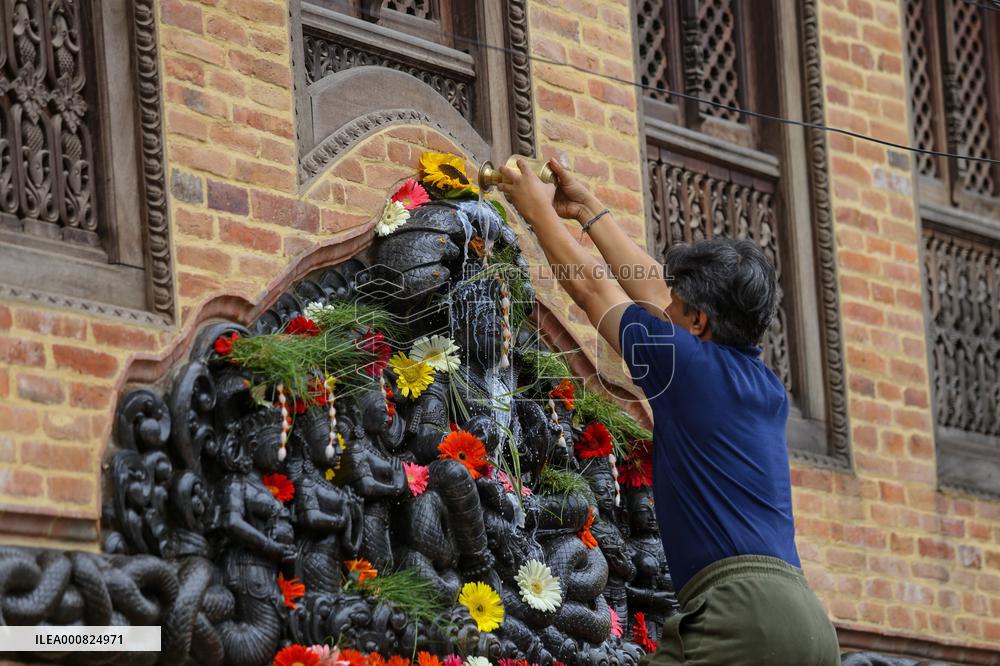 Naag Panchami festival or Snake worship festival being observed
