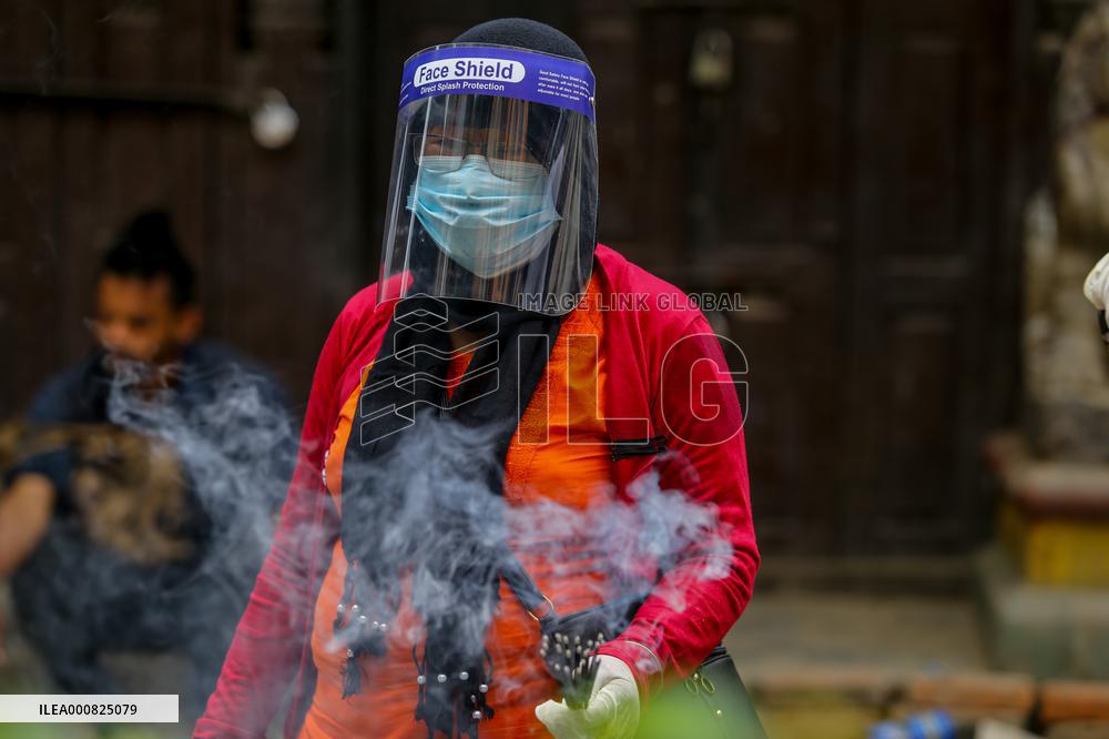 Indra Jatra Festvial amid pandemic restriction in Kathmandu