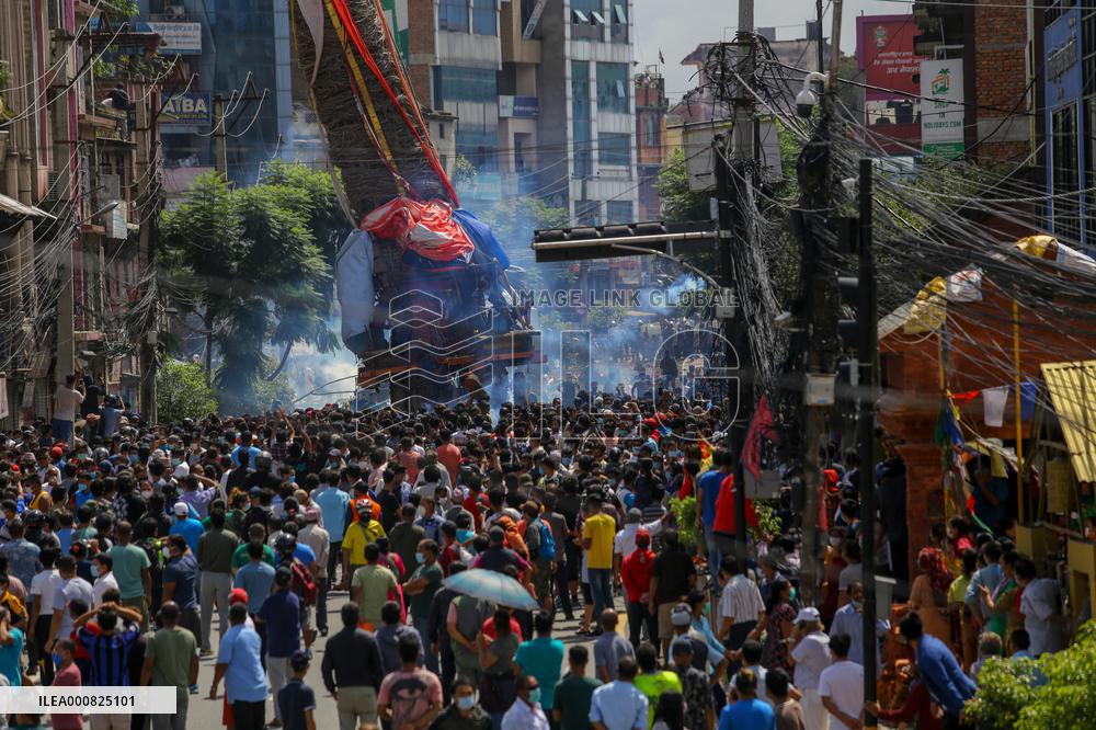 Devotees and police clash during chariot procession in Nepal
