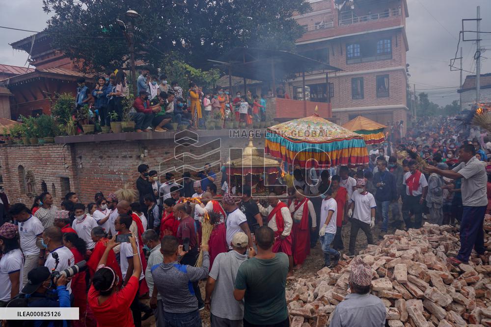 Final Day of Chariot Festival in Nepal