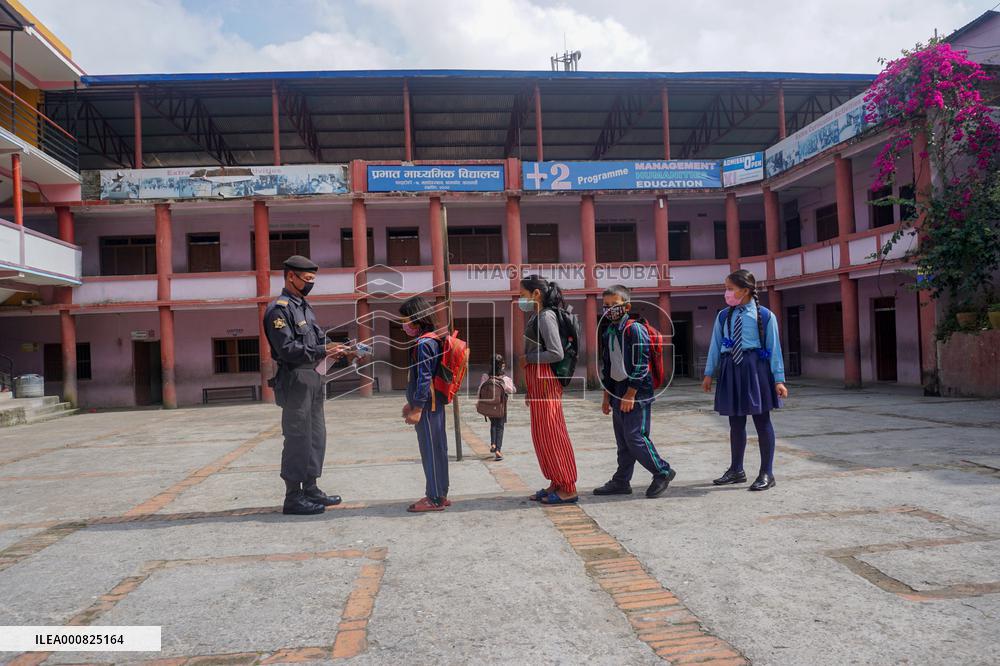 Some schools reopen after six months of closure due to the coron