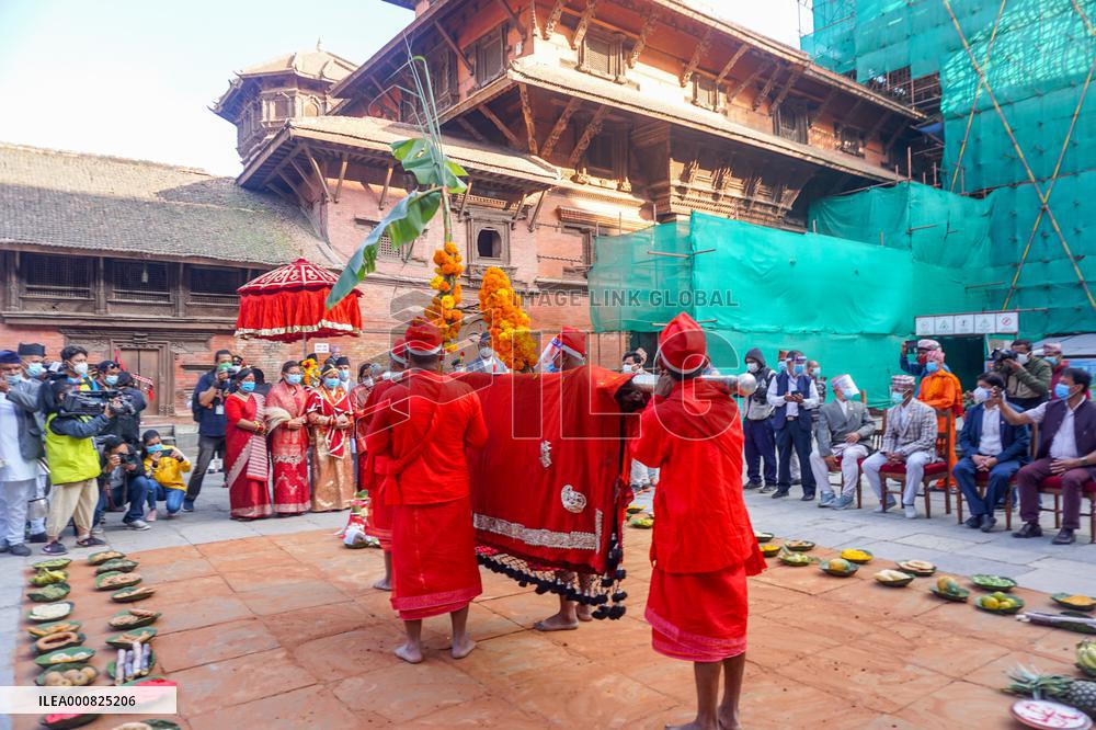 Fulpati, seventh day of Dashain festival in Nepal