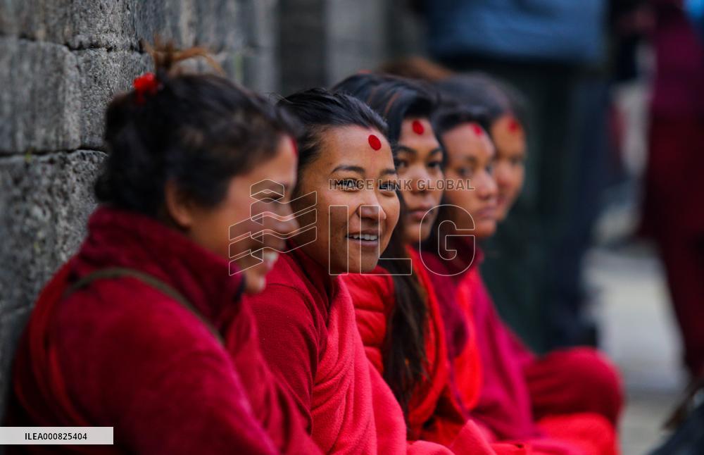 A month long Shree Swasthani festival in Kathmandu, Nepal