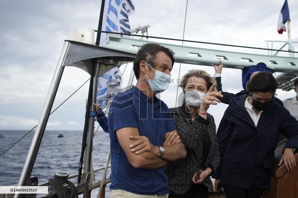President Macron Heads To The Calanques National Park - Marseille