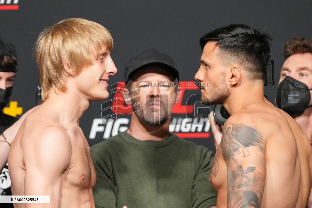 UFC Vegas 36 Weigh-In - Las Vegas