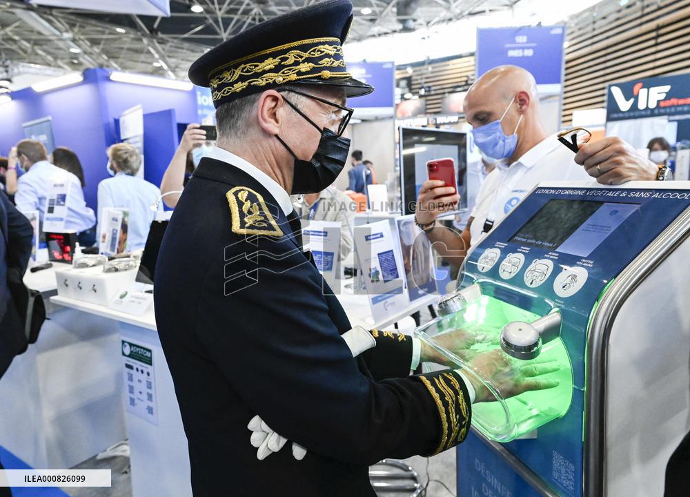 Jean Castex Visits The Global Industrie Fair At Eurexpo - Lyon