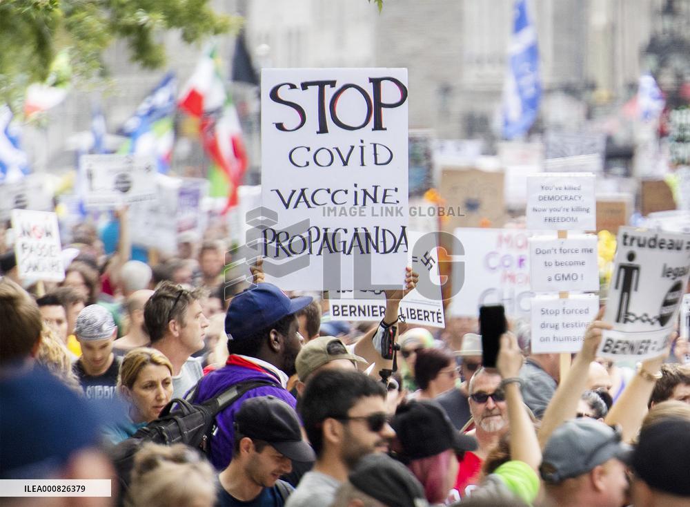 Covid Restrictions Protest - Montreal