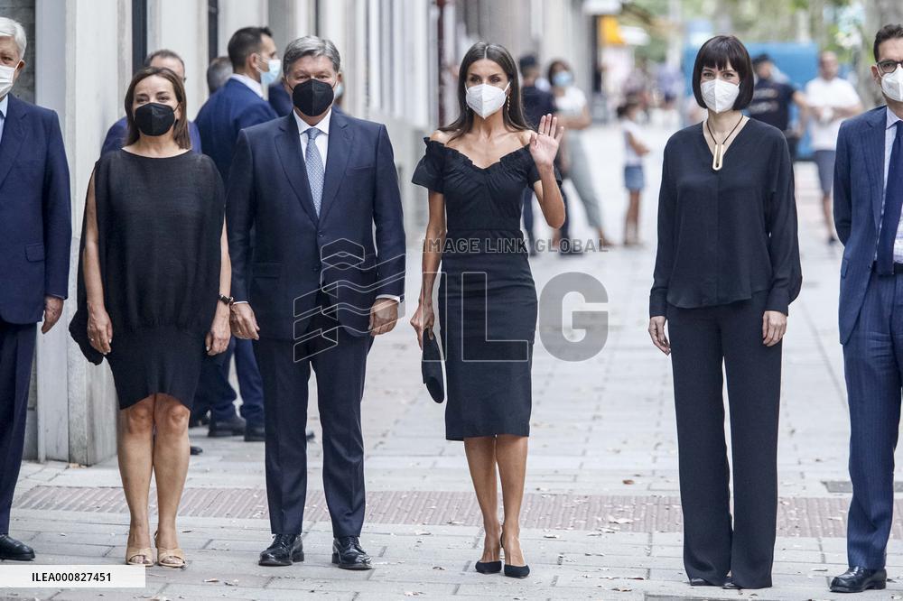 Queen Letizia Arrives At Retina Eco Awards - Madrid