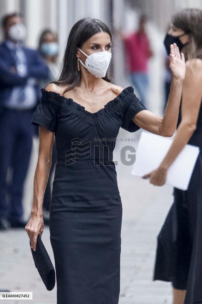 Queen Letizia Arrives At Retina Eco Awards - Madrid